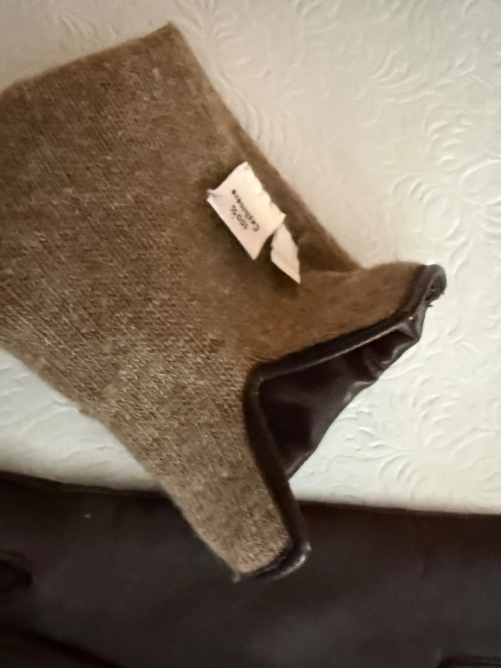 Coach Brown Leather Wms Gloves  size 71/2 - Picture 3 of 4